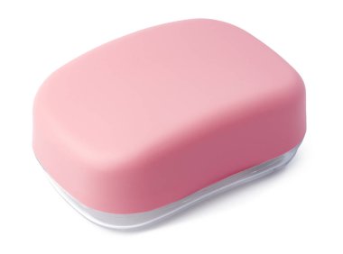 Sabun kalıbı beyaza izole edilmiş.