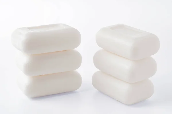 Close up of hygiene toilet soap isolated on white background — Stock Photo, Image