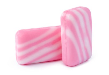 Pembe Pembe Beyaz arka plan üzerinde izole parçaları