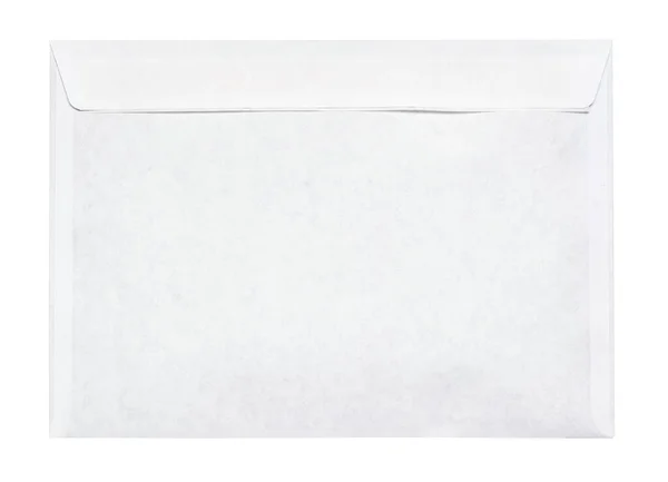 Fehér boríték C4 izolált háttér. felülnézet — Stock Fotó
