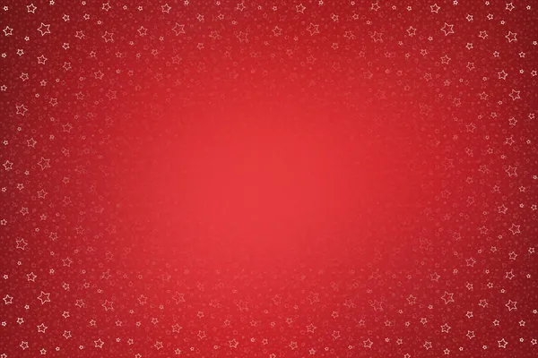 Röd Jul Bakgrund Vit Stora Och Små Stjärnor Jul Dekoration — Stockfoto