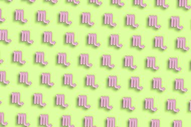 Akrep burcu, Akrep burcu, arka plan asgari düzeyde, arka plan sarı