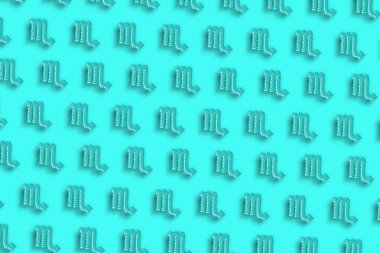 Akrep burcu, Akrep burcu, Minimum arkaplan, Turkuaz mavi arkaplan