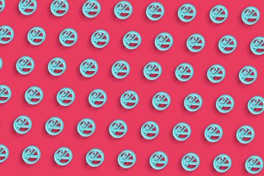 Sigara içme işareti yok, duman sembolü yok, kırmızı minimal arkaplan