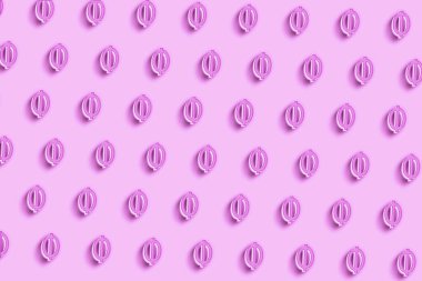 Phi işareti. Phi harfi, Yunan Alfabesi Sembolü, Pembe minimal arkaplan