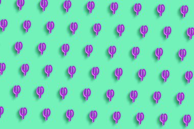 Phi işareti. Phi harfi, Yunan alfabesi sembolü, yeşil asgari arkaplan