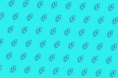 Sigma işareti. Sigma mektubu, Yunan Alfabesi Sembolü, Turkuaz mavi arkaplan