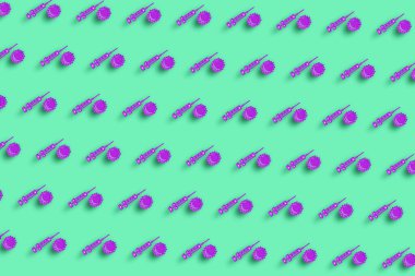 Coronavirus kavramını durdurun, tıbbi şırınga sembolü, aşı, yeşil minimum arkaplan