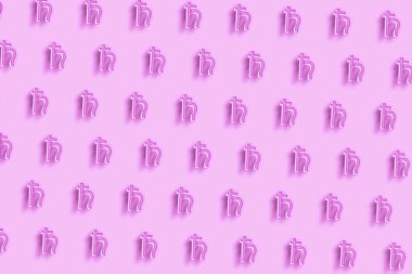 Satürn 'ün sembolü, Satürn İşareti, astroloji Satürn gezegeni, pembe minimum arkaplan