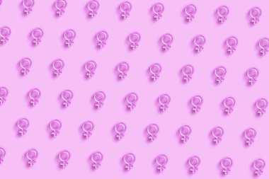 Venüs işareti, Venüs Gezegeni Sembolü, Pembe minimal arkaplan