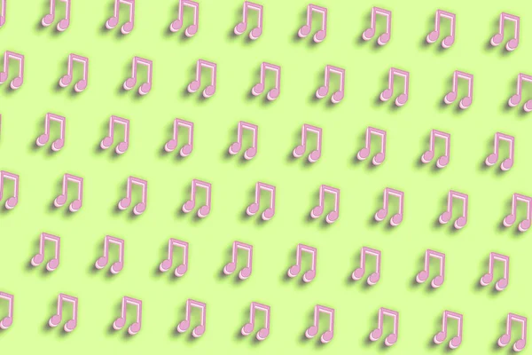 Sekizinci nota sembolü, Müzik Arkaplanı, Sarı minimal arkaplan