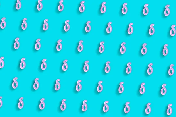 Tanda Delta Huruf Delta Yunani Alphabet Symbol Biru Turquoise Minimalis — Stok Foto