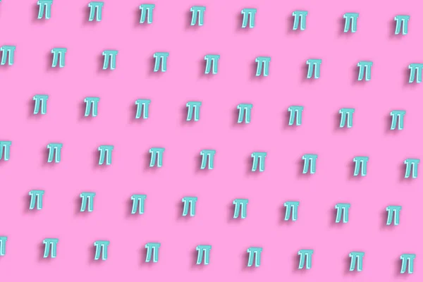 Sign Letter Greek Alphabet Symbol Pink Minimal Background — Stock Photo, Image