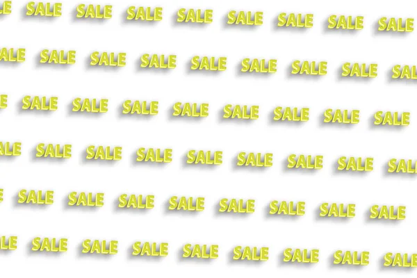 Sale Banner Sale Text Season Sale White Minimal Background — Stock Photo, Image