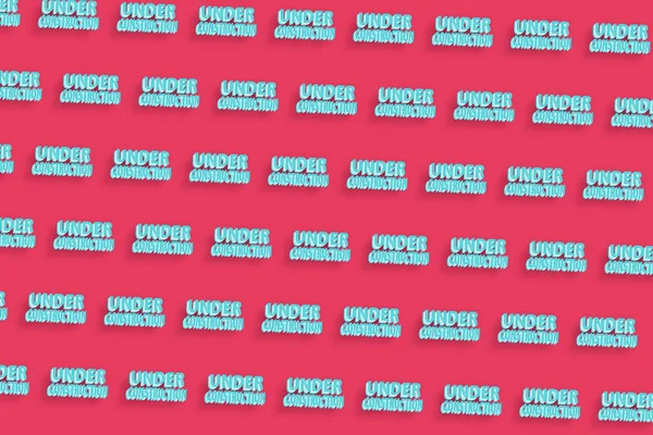 İnşaat tasarımı, web sitesi geliştirme konsepti İnşaat altında, Kırmızı minimal arkaplan