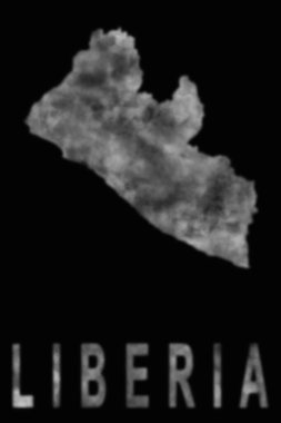 Liberya haritası duman, hava kirliliği, ekoloji