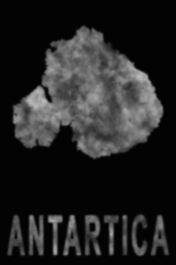 Antarktika haritası duman, hava kirliliği, ekoloji