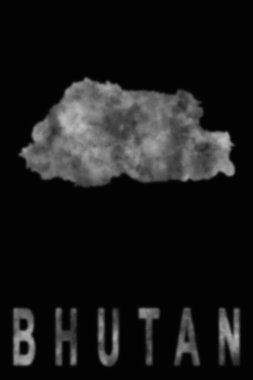 Bhutan 'ın duman, hava kirliliği ve ekolojiden oluşan haritası