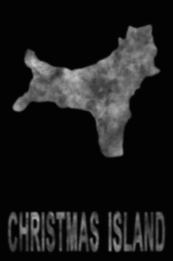 Duman, hava kirliliği ve ekolojiden oluşan Noel Adası haritası