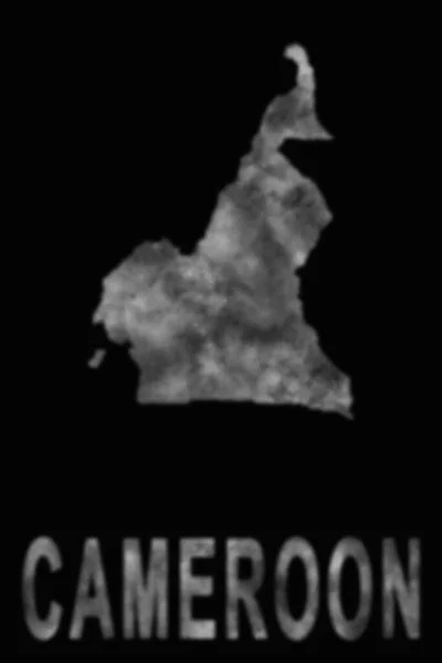 Mapa Camerún Humo Contaminación Del Aire Ecología —  Fotos de Stock