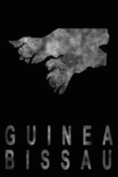 Mapa Guinea Bissau Humo Contaminación Del Aire Ecología — Foto de Stock