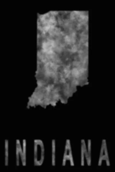 Mapa Indiana Humo Contaminación Del Aire Ecología —  Fotos de Stock