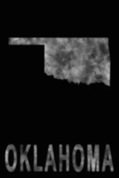 Карта Оклахомы Дыма Загрязнения Воздуха Экологии — стоковое фото