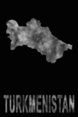 Türkmenistan 'ın duman, hava kirliliği ve ekolojiden oluşan haritası