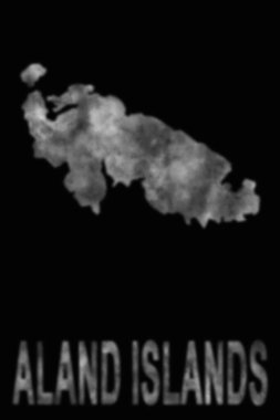 Duman, hava kirliliği ve ekolojiden oluşan Aland Adaları haritası