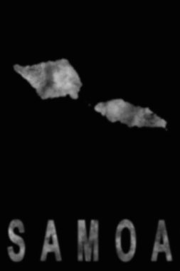 Dumandan, hava kirliliğinden ve ekolojiden oluşan Samoa haritası