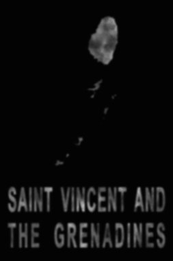 Saint Vincent haritası ve duman, hava kirliliği, ekolojiden oluşan Grenadinler.