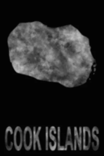 Carte Des Îles Cook Fumée Pollution Atmosphérique Écologie — Photo