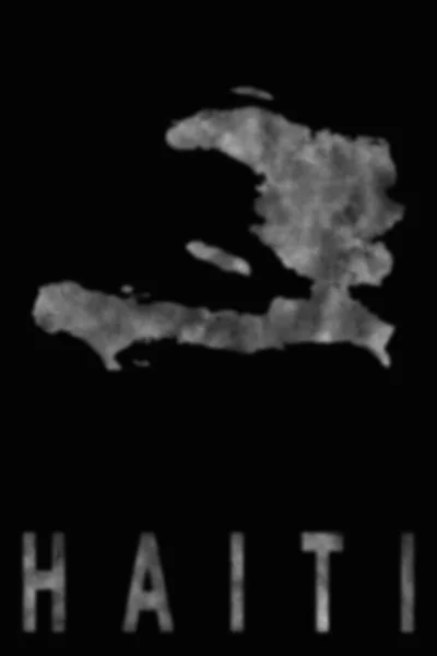 Mapa Haiti Feito Fumaça Poluição Ecologia — Fotografia de Stock