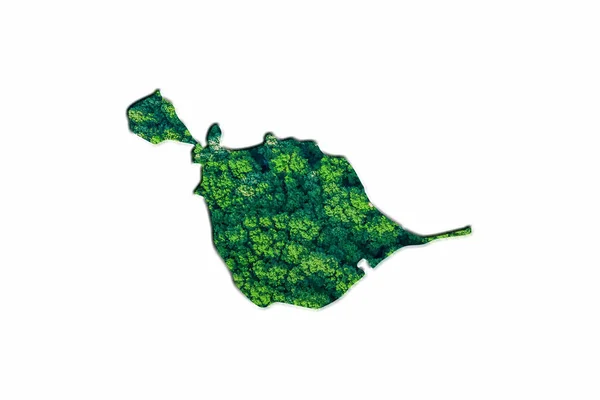 Green Forest Map Heard Island Mcdonald Islands Білому Тлі — стокове фото
