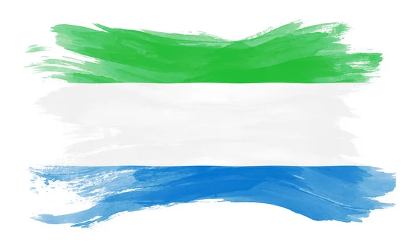 แปรงธงเซ ราล โอน ธงชาต บนพ นหล ขาว — ภาพถ่ายสต็อก