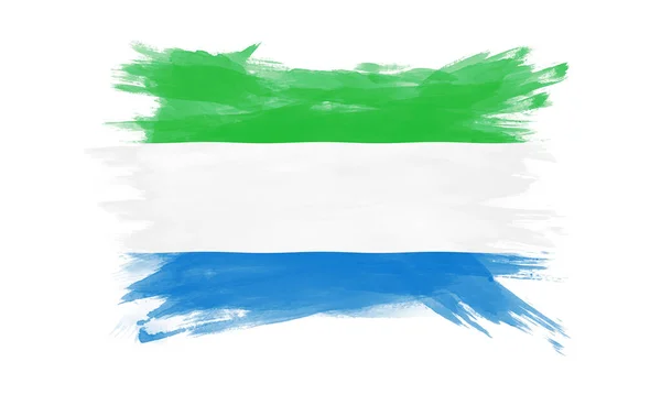 แปรงธงเซ ราล โอน ธงชาต บนพ นหล ขาว — ภาพถ่ายสต็อก