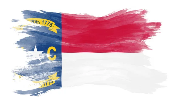 North Carolina State Flag Brush Stroke North Carolina Flag Background — Stockfoto