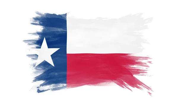 Texas State Flag Brush Stroke Texas Flag Background — стокове фото