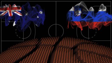 Avustralya - Slovenya Basketbol, duman bayrakları, spor maçı