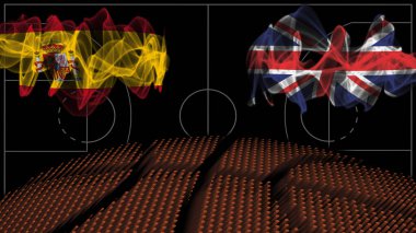 İspanya İngiltere 'ye karşı basketbol, dumanlı bayrak, spor maçı