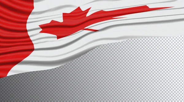 Canada Wavy Flag Nationale Vlag Knippad — Stockfoto