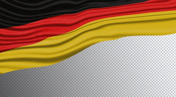 Deutschland Wavy Flagge Nationale Flagge Clipping Pfad — Stockfoto