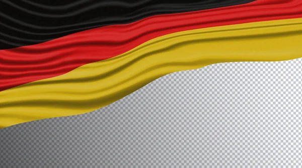 Germany Wavy Flag National Flag Clipping Path — стокове фото