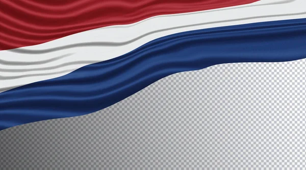 네덜란드 깃발을 흔들며 — 스톡 사진