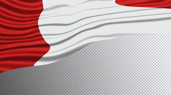 Peru Bandeira Ondulada Caminho Recorte Bandeira Nacional — Fotografia de Stock