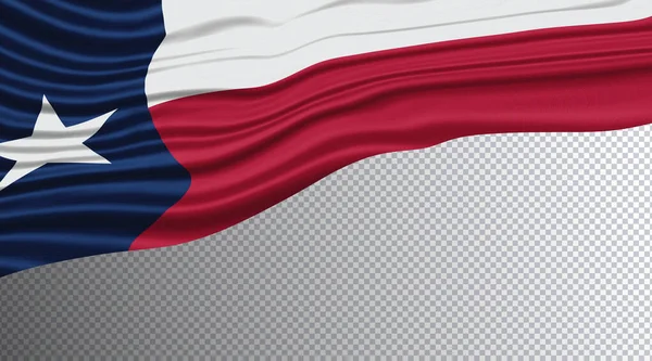 Texas State Wavy Flag Clipping Path Texas Flag Background — Stock Photo, Image