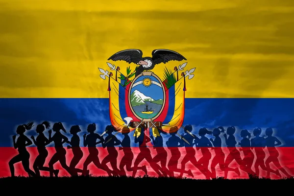 Ecuador Kvinnor Kämpar För Rättigheter Begreppet Kvinnor Självständighet Jämställdhet Kvinnors — Stockfoto