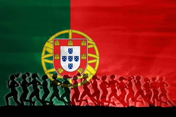 Португальские Женщины Борются Права Понятие Женщины Независимость Равенство Понятие Женской — стоковое фото