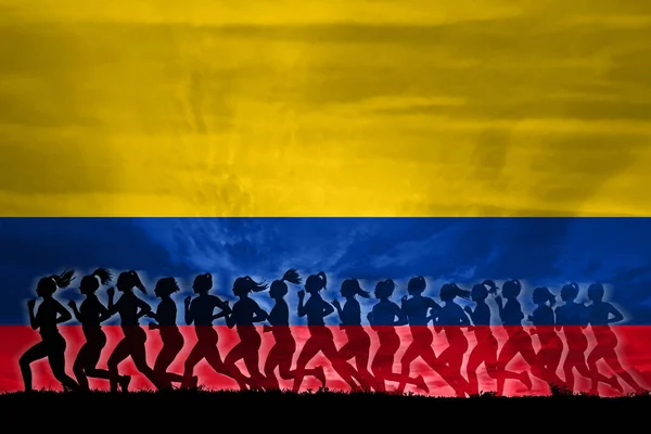 Colombia Kvinnor Kämpar För Rättigheter Begreppet Kvinnor Självständighet Jämställdhet Kvinnors — Stockfoto