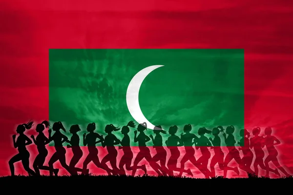Malediven Frauen Kämpfen Für Rechte Frauenkonzept Unabhängigkeit Gleichberechtigung Frauenkraftkonzept — Stockfoto
